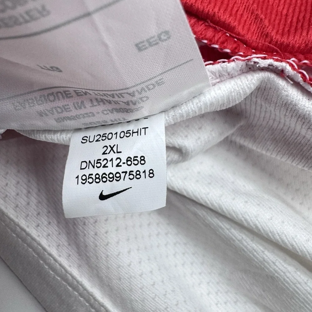 Nike Basketball Jersey Men's XXL Reversible Red And White Sleeveless Shirt